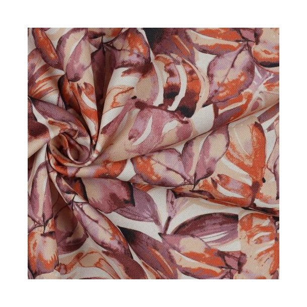 Canvas digital Leaves, Purple