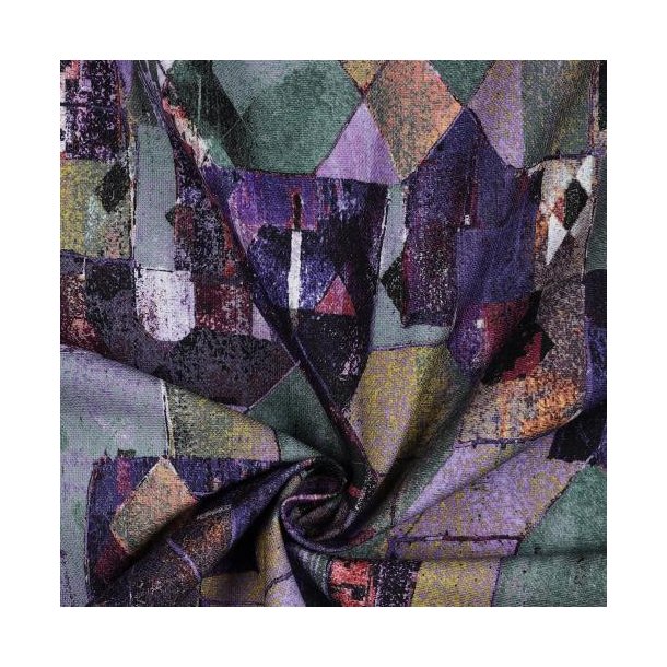 Canvas digital Geometric, Aubergine