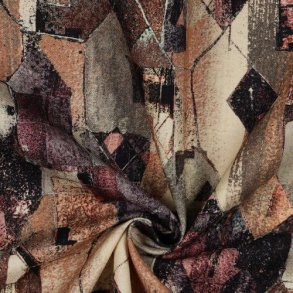 Canvas digital Geometric, Brown