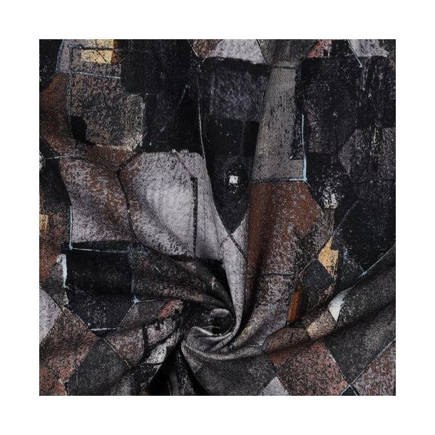 Canvas digital Geometric, Navy