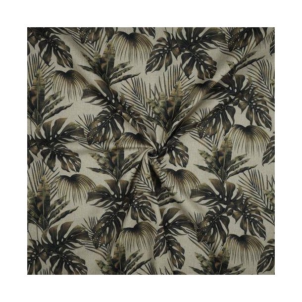 Canvas digital Tropical leaves, Linen
