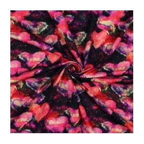 �kotex bomulds jersey Neon Hearts, Navy/coral