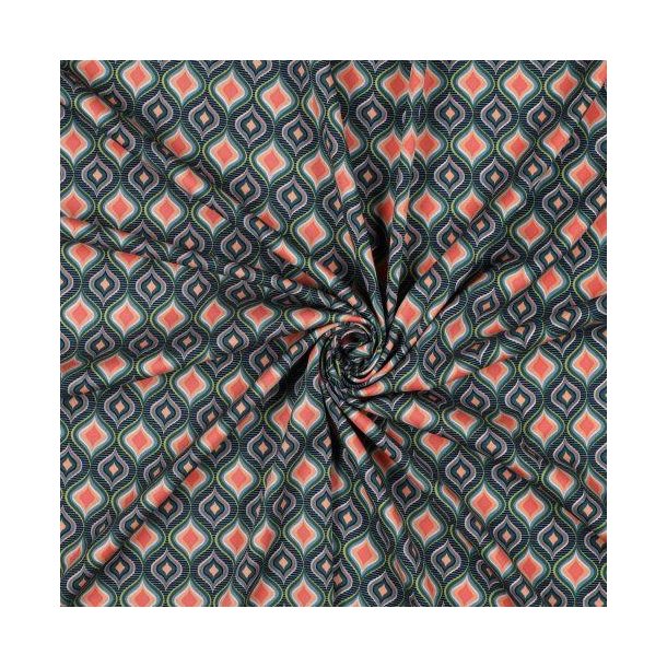 Rosella/viscose stretch Retro, Ocean green