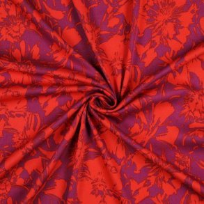 Rosella/viscose stretch Retro, Big Flowers