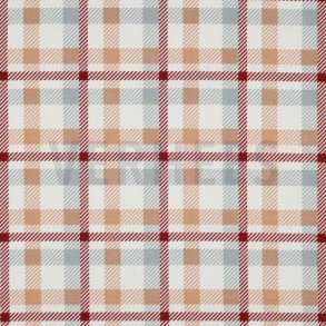 Flonel check, Peach