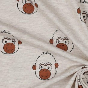 �kotex jersey Melange Monkey, Light sand