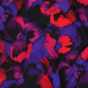 Lenzing Ecovero digital Flowers, Purple