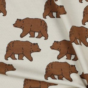 Gots French Terry Bear, Light sand