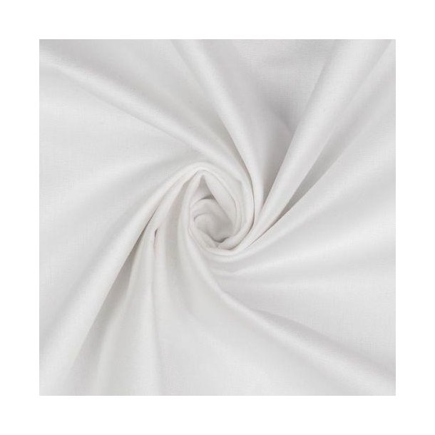 Poplin Bomuld Optical White
