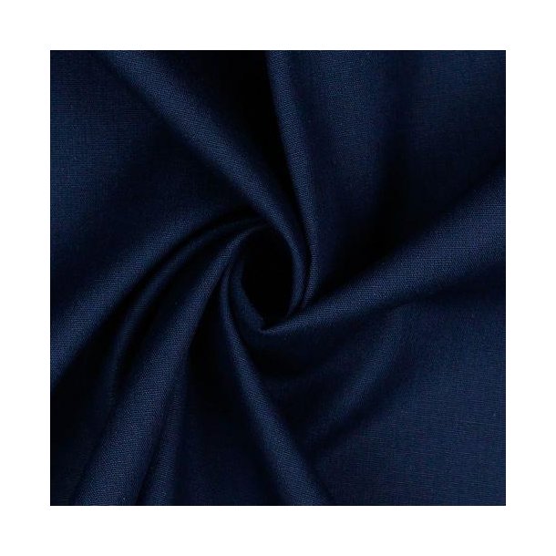 Poplin Bomuld Navy