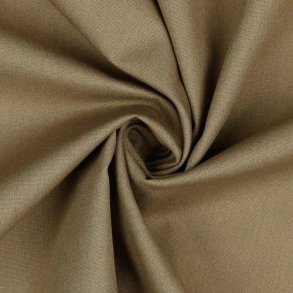 Poplin Bomuld Taupe
