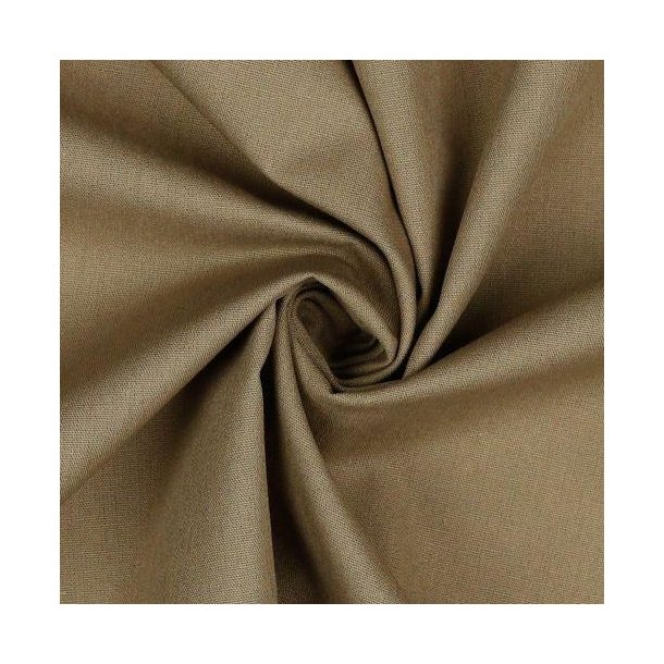 Poplin Bomuld Taupe