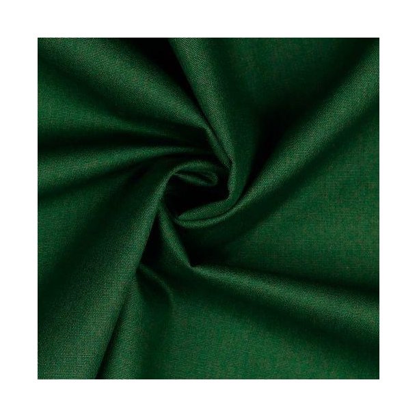 Poplin Bomuld Dark Green