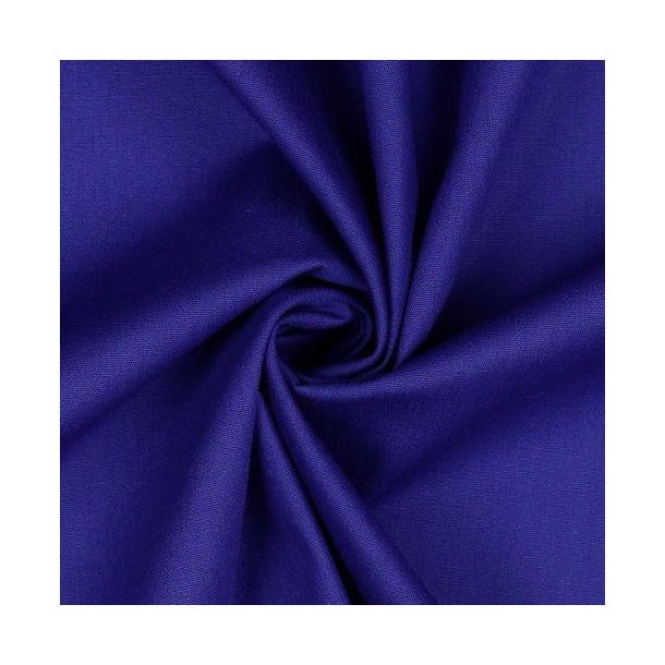 Poplin Bomuld Dark Cobolt