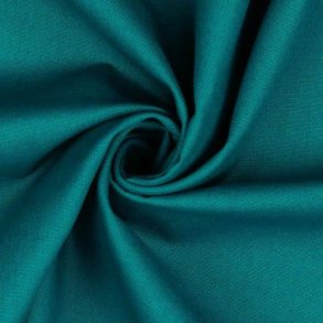Poplin Bomuld Petrol