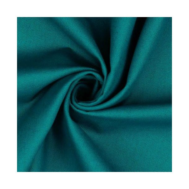 Poplin Bomuld Petrol