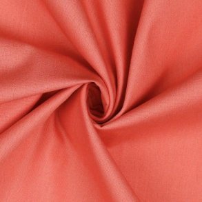 Poplin Bomuld Coral
