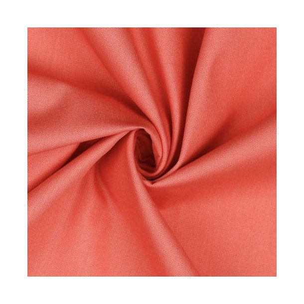 Poplin Bomuld Coral