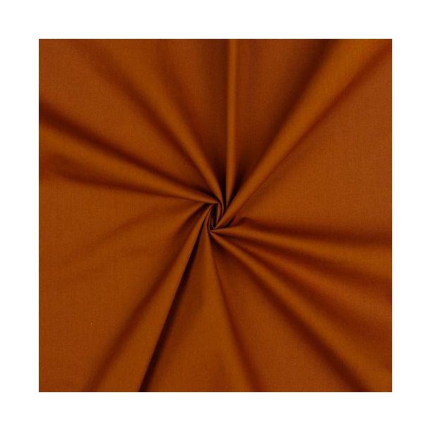 Bomuld/poplin Cognac