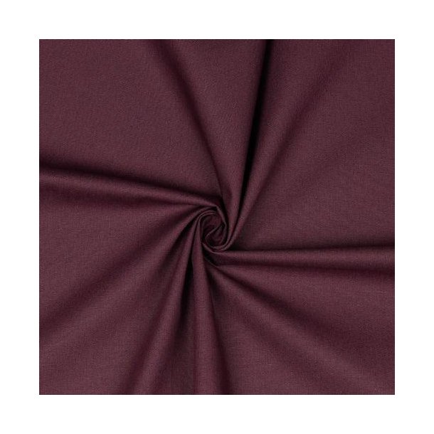 Bomuld poplin Aubergine