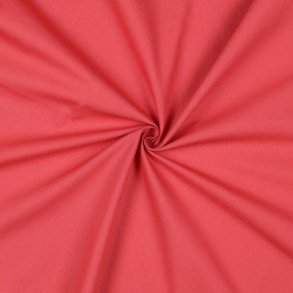 Poplin cotton, Dark coral