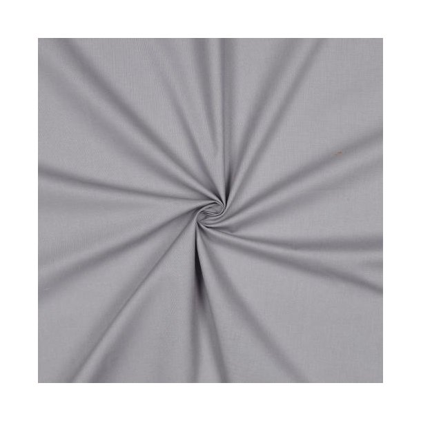 Bomuld poplin, Metal grey