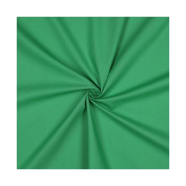 Bomuld poplin, Kelly green