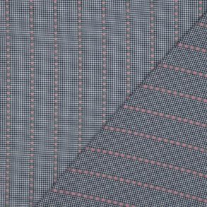 Cotton Jacquard Flowers, Blue/white