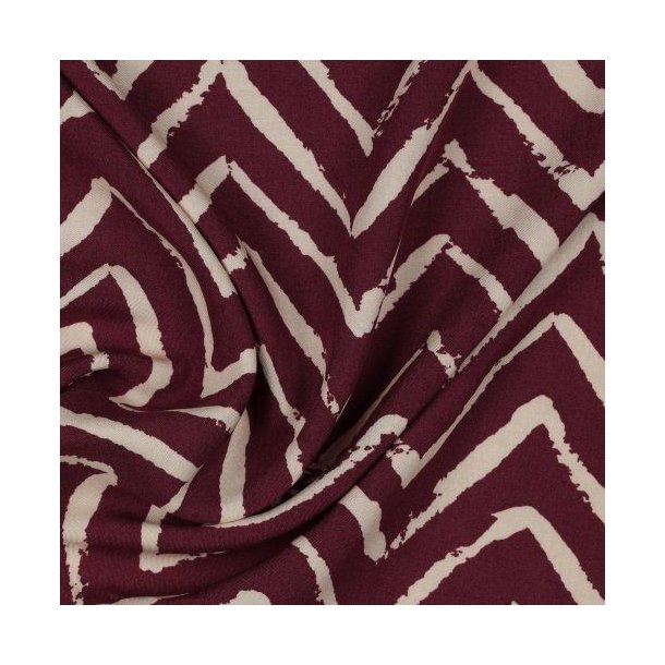 Viscose Zig Zag, Mauve
