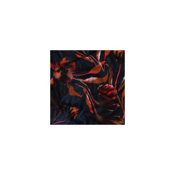 �kotex bomulds jersey digital Flowers, Navy