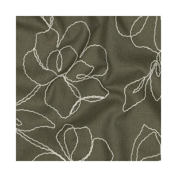 Linen viscose Embroidery Flowers, Pickle