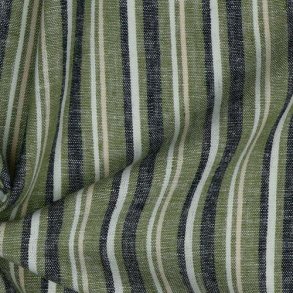 Linen Dyed stripe, Green