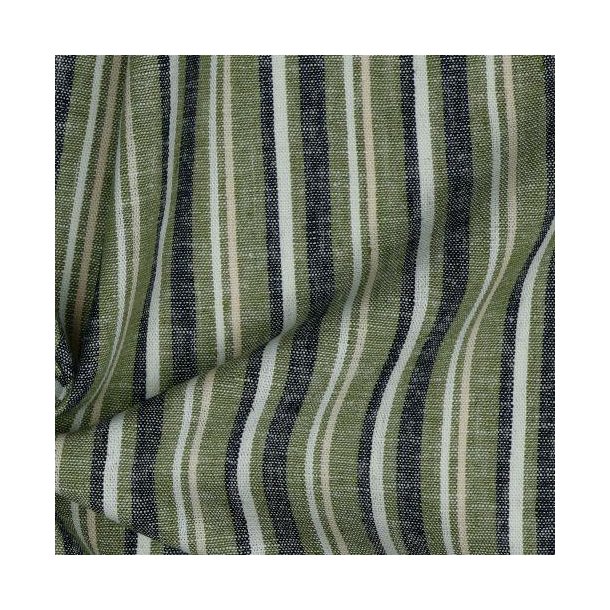 Linen Dyed stripe, Green