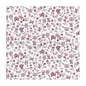 �kotex bomulds jersey Digital Flowers, White/violet