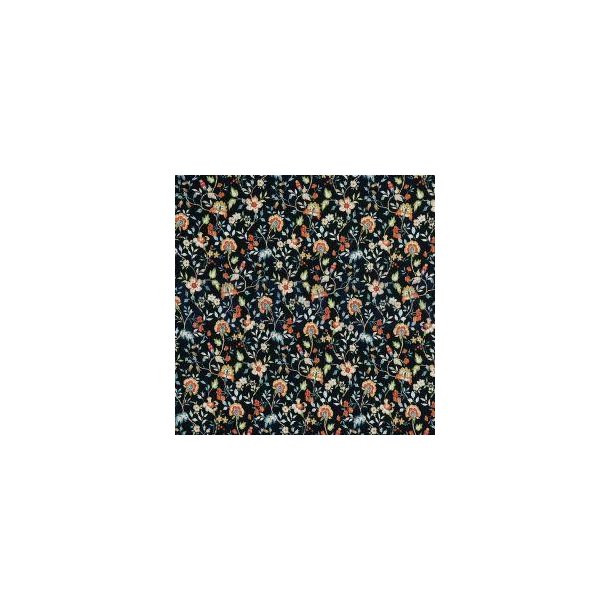 Rib jersey digital Flowers Navy