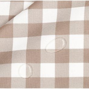 Canvas waterproof check, Taupe