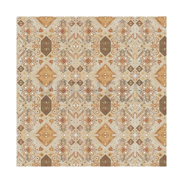 Canvas digital Geometric. Ochre