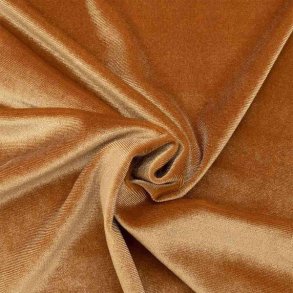 Shiny velour Cognac