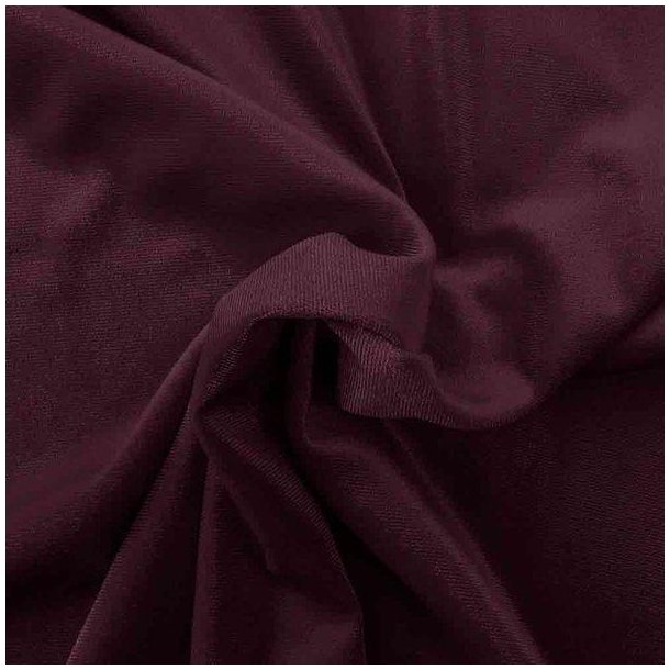 Shiny velour Bordeaux