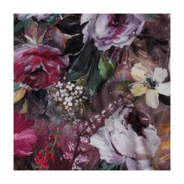 Canvas digital Flowers, Mauve