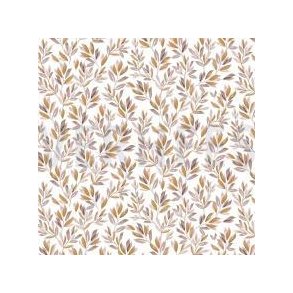 �kotex bomulds jersey Flowers and Leaves, Old Blush