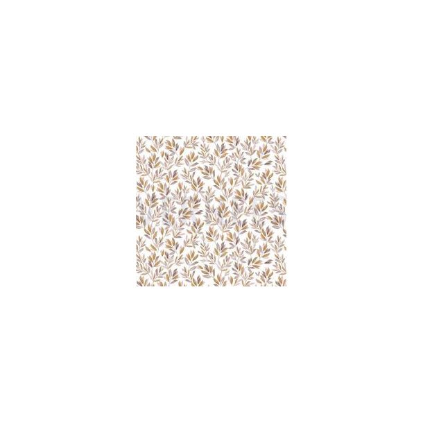 �kotex bomulds jersey Flowers and Leaves, Old Blush