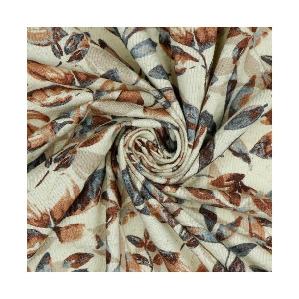 �kotex h�r/bomulds jersey digital Leaves, Jeans/Rouge