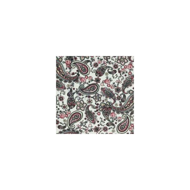 Viscose stretch poplin White