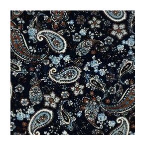 Viscose stretch poplin Navy