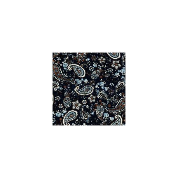 Viscose stretch poplin Navy