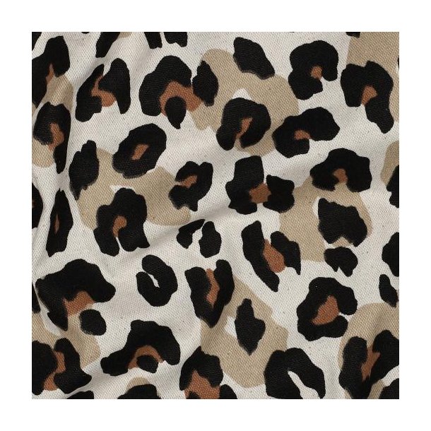 Canvas linen look Animal skin, Natural