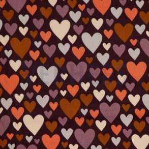 Babyfl�jl Hearts, aubergine