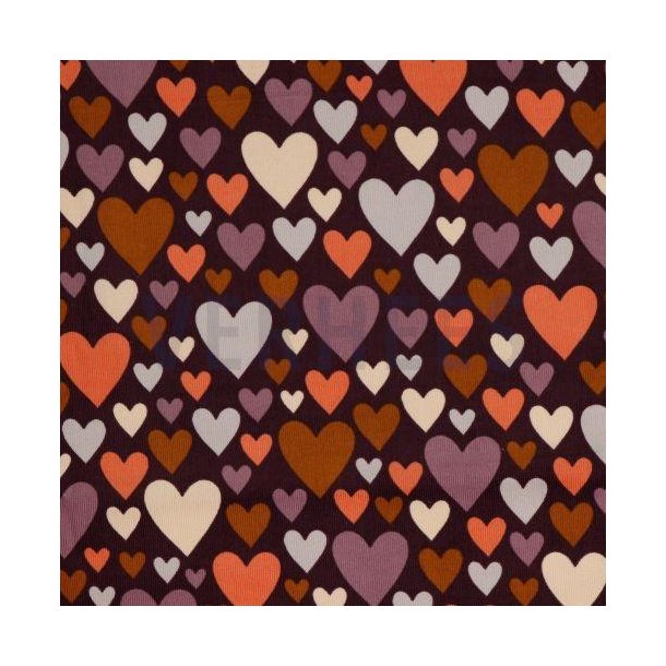 Babyfl�jl Hearts, aubergine
