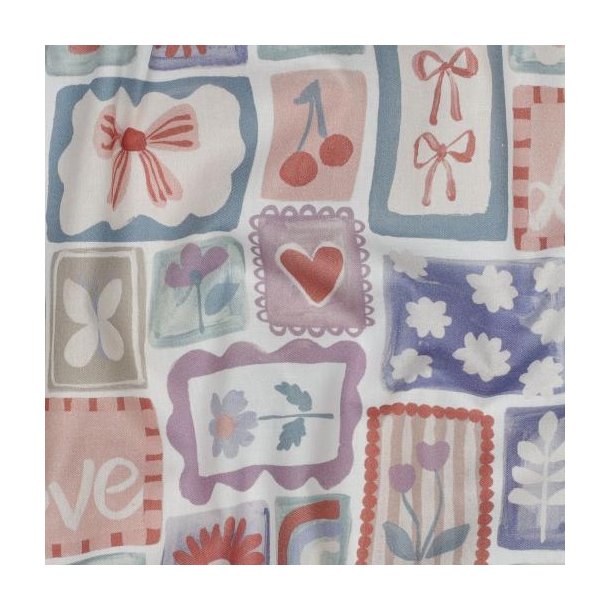 Fine poplin digital Patchwork, Multicolour